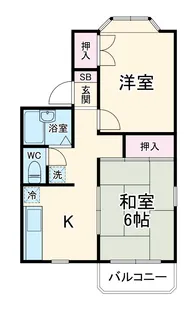 第2鵠沼海浜ハイツ【1階】の間取り