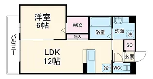 ビーグルテラス B【2階】の間取り