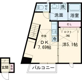 CS GARDEN 等々力【2階】の間取り