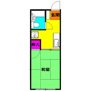 シティーハイムエルベ【2-B号室】の間取り