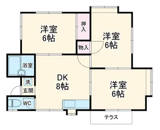 マークシャイン鎌倉【1階】の間取り