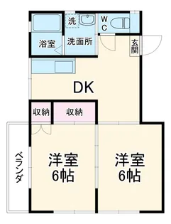 八千代市高津アパート【2階】の間取り