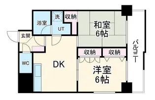エクセル花の木【201号室】の間取り