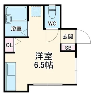 ハイムBRIDGE【D号室】の間取り