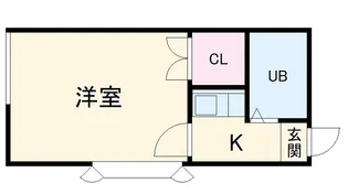 レオパレスダイエー【2階】の間取り