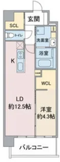 Vert 桜【8階】の間取り