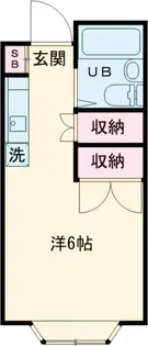 コーポサラス【105号室】の間取り