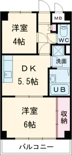 U residence三鷹【2階】の間取り