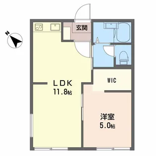 エステート今川C【2階】の間取り