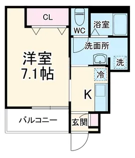 クラシオ北習志野【1階】の間取り