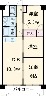 サクセス小田井【5C号室】の間取り