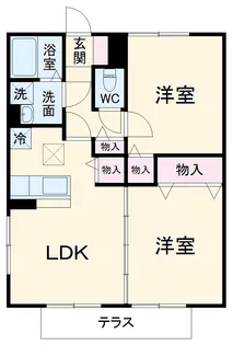 カサブランカ【1階】の間取り