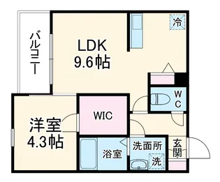 ジーメゾン妙興寺ルクシア【0201号室】の間取り