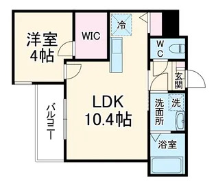 ジーメゾン妙興寺ルクシア【0205号室】の間取り