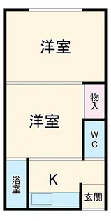 川菊荘【13号号室】の間取り
