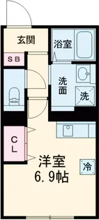 EXAM旗の台Ⅱ【2階】の間取り