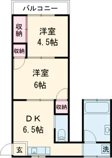 五十嵐アパート【B号室】の間取り