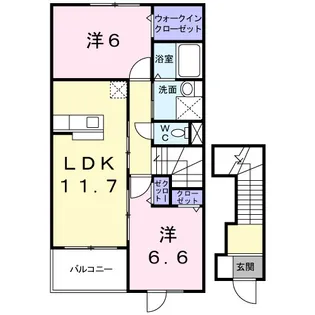 オルテンシア?【2階】の間取り