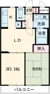 ホーユウパレス青梅【503号室】の間取り