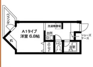 グランメール南江口【4階】の間取り