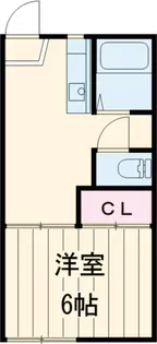 ハイツ岩沢【1階】の間取り
