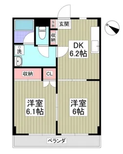 上の台Nスカイ【203号室】の間取り