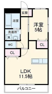 アゼリア大岩【2階】の間取り