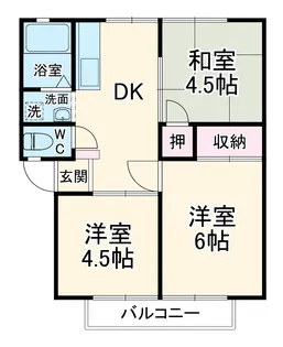 エコエイト【1階】の間取り