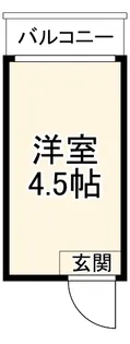 中切町マンション【4F号室】の間取り
