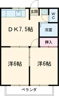 メゾンリエールⅢ【202号室】の間取り