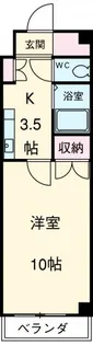 グランドハイツ豊山Ⅰ【201号室】の間取り