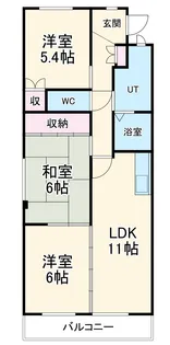 アピタシオン華【3階】の間取り