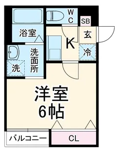 バーン ホンデーン【201号室】の間取り