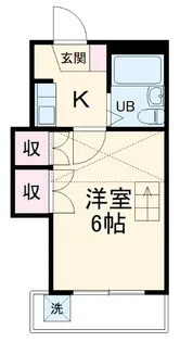 フラッツハナ Ⅱ【206号室】の間取り