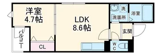 La-Crea曽根【3階】の間取り