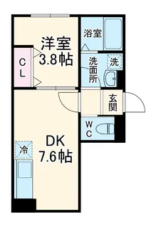 ヴィラシリウス【1階】の間取り