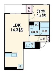 ヴィラシリウス【2階】の間取り