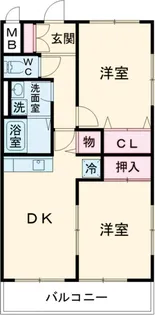 タカイチマンション【3階】の間取り