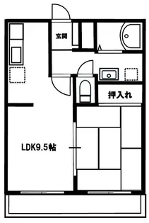 パナハイツ深津C【3階】の間取り