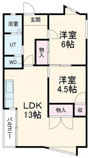 メゾンドグラース【1階】の間取り