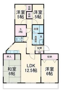 グリーンヒル藤が丘C【2階】の間取り