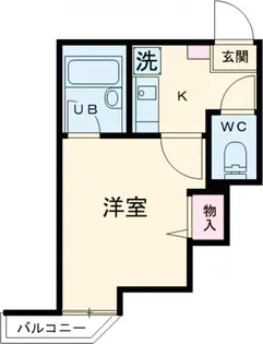 西郊ロッヂング【1階】の間取り