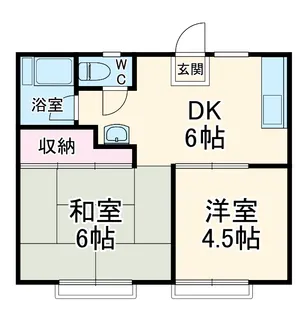 白百合ハウスⅠ【2階】の間取り
