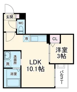 Jack shioike Ⅰ【1階】の間取り