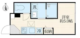 ソルナクレイシア中野【104号室】の間取り