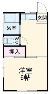ユナイト石川町SANWA【2A号室】の間取り