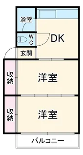 竹谷マンション【302号室】の間取り