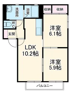 ファミールⅠ【101号室】の間取り