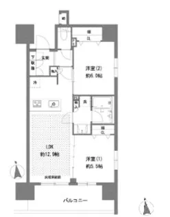 ラグゼナ八王子横山町【06040号室】の間取り