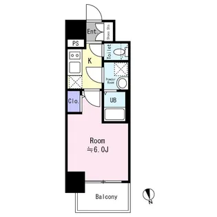 エスリード難波AGREA【401号室】の間取り